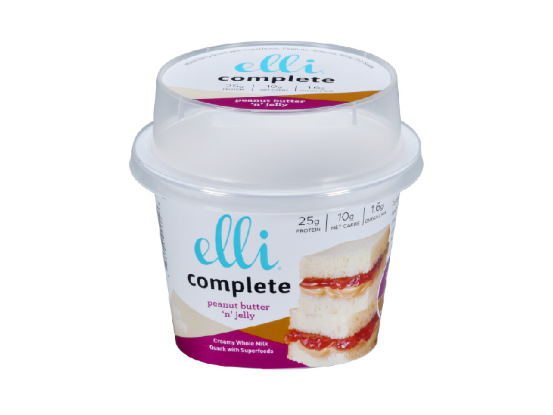 Taza de yogur de plástico IML redonda de 230g con tapa de altura alta
