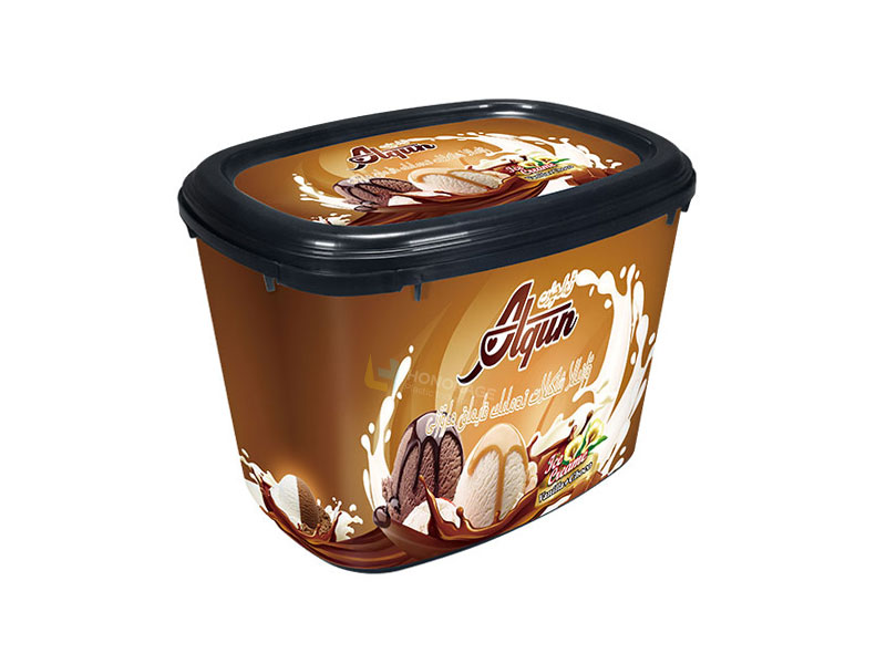 2l oval iml plastic ice cream container 1