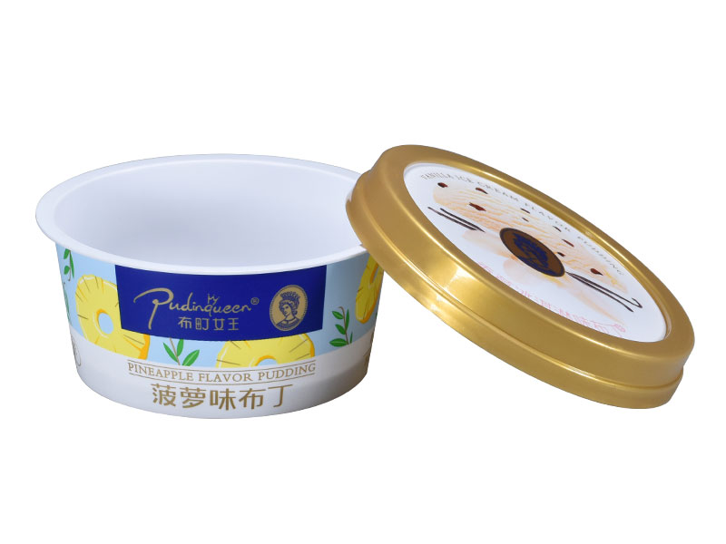 130g plastic iml yogurt cup with lid and spoon 5