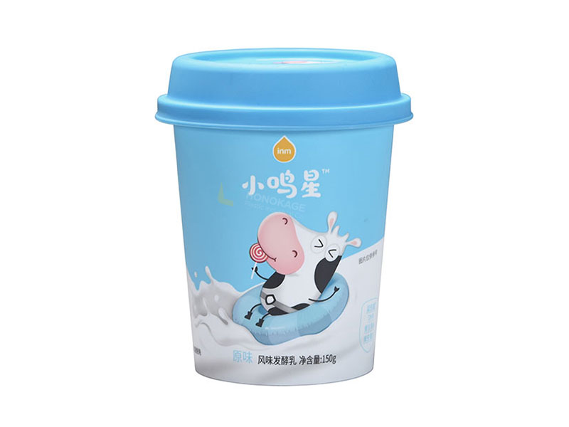150g pp yogurt cup with lid and spoon 4