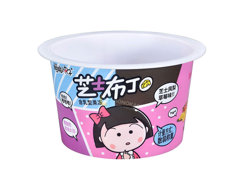 80g IML taza de yogur de plástico