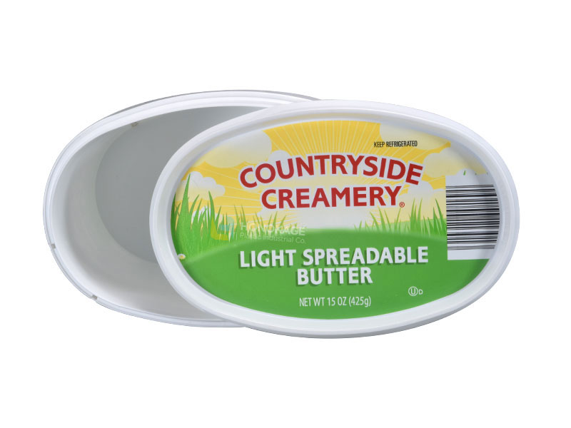 450g oval plastic butter container 4