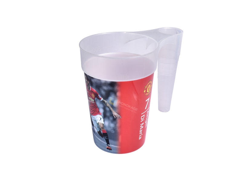 transparent printed stadium cup with handle 2