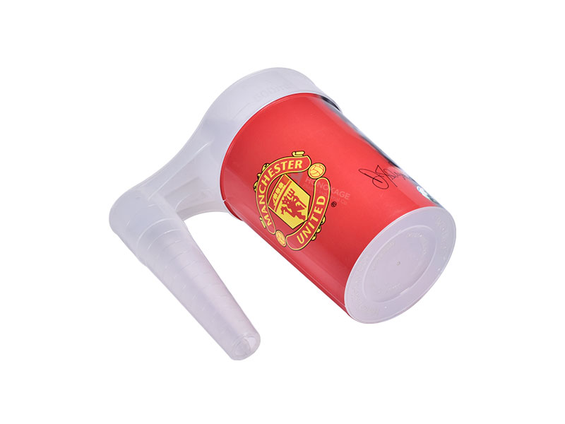 transparent printed stadium cup with handle 4