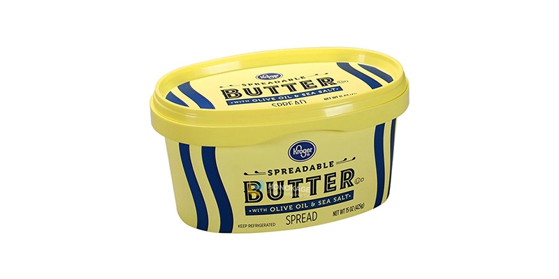 16oz Oval IML contenedor de margarina